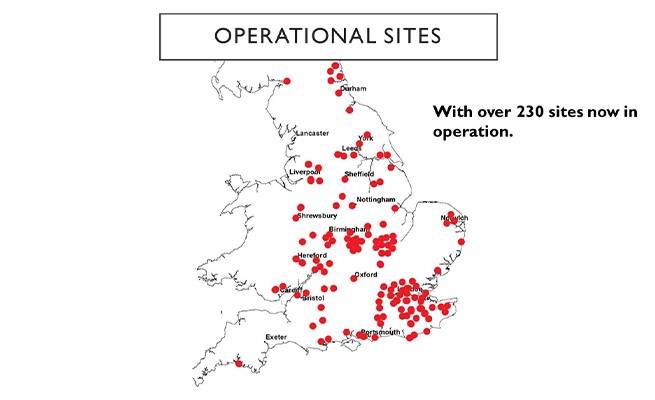 Our operational sites