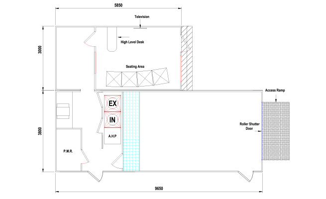 Standard Smart Shop (with office) Layout Drawing